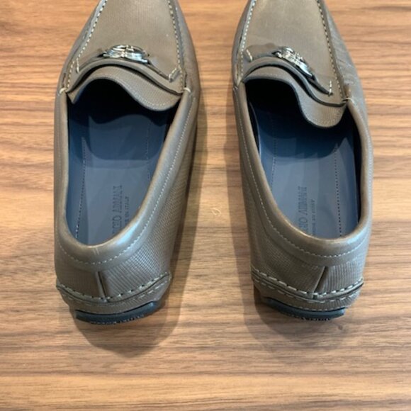Grey Giorgio Armani Loafers
